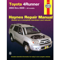 Toyota 4Runner Haynes Repair Manual covering all models from 2003 thru 2009
